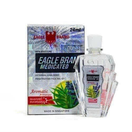 DẦU GIÓ EAGLE BRAND MEDICATED OIL Made in Singapore