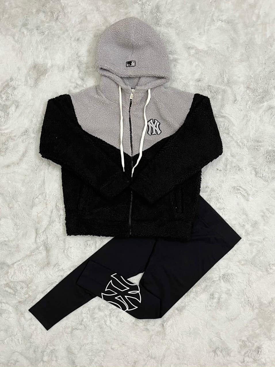 HG005 #%MLB WOOL FLEECE ZIP HOODIE