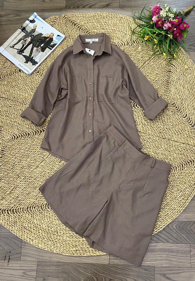 set short  Linen