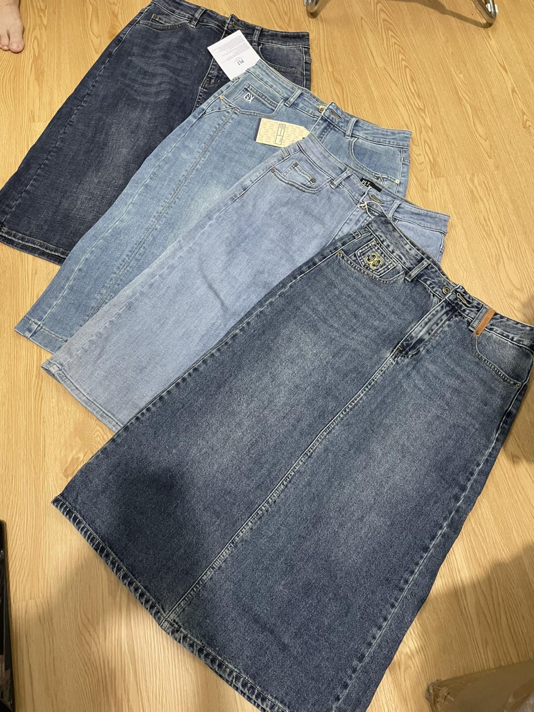 váy short jean