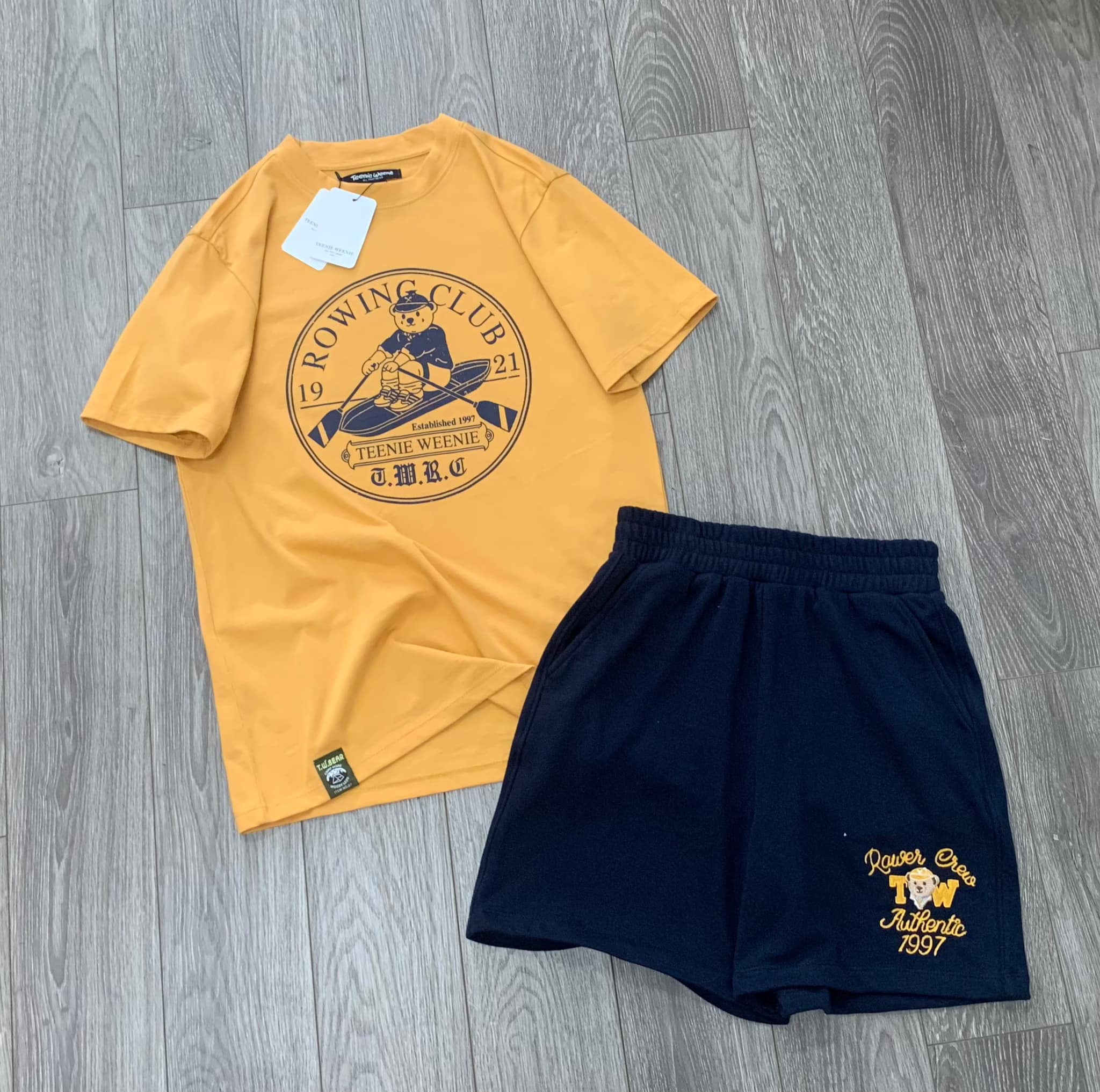 SÉT BỘ TEENIE WEENIE ÁO THUN COTTON,QUẦN THUN DA CÁ