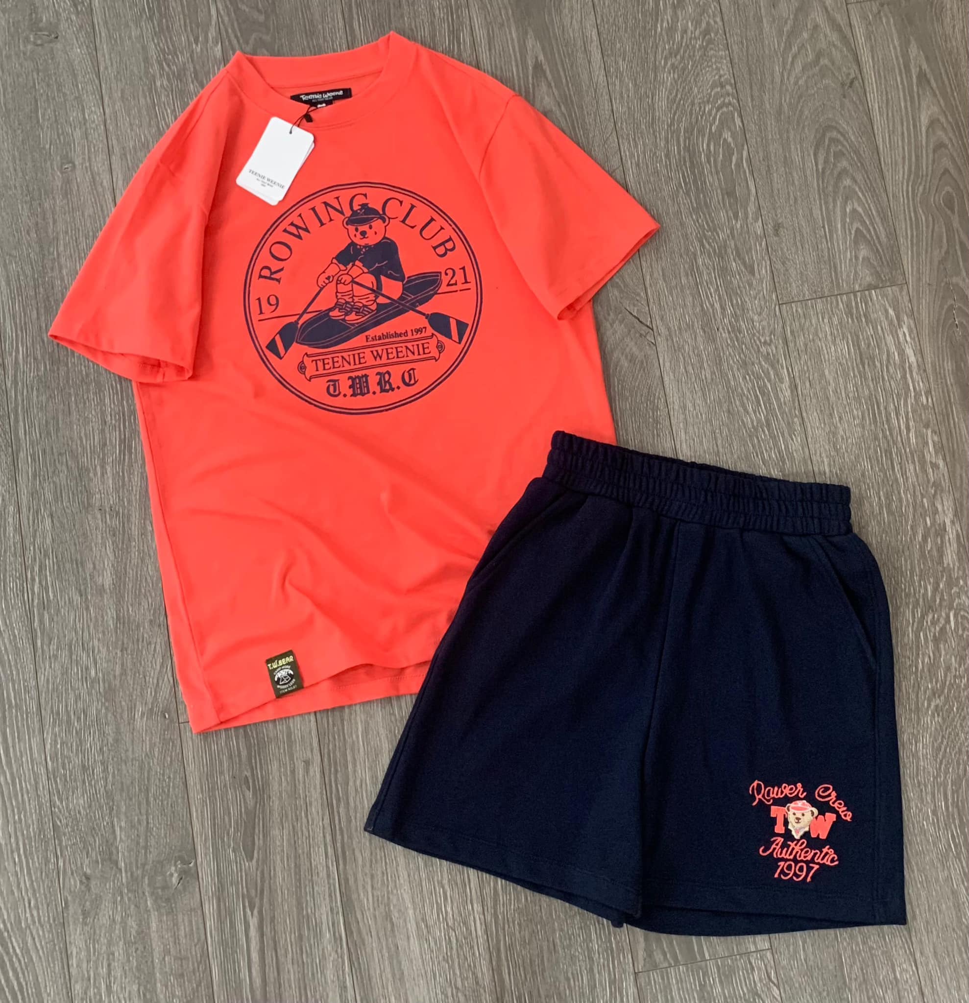 SÉT BỘ TEENIE WEENIE ÁO THUN COTTON,QUẦN THUN DA CÁ