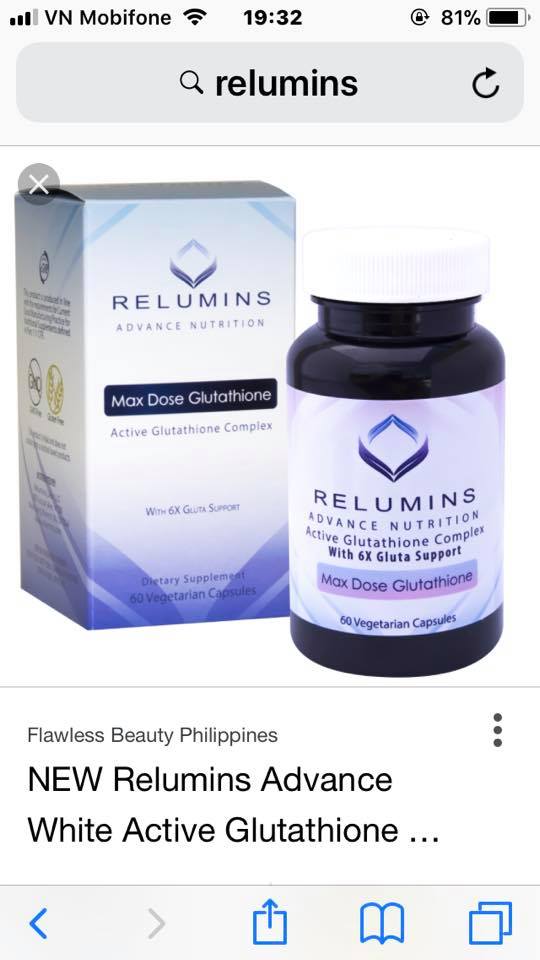 Viên Uống Trắng Da Relumins