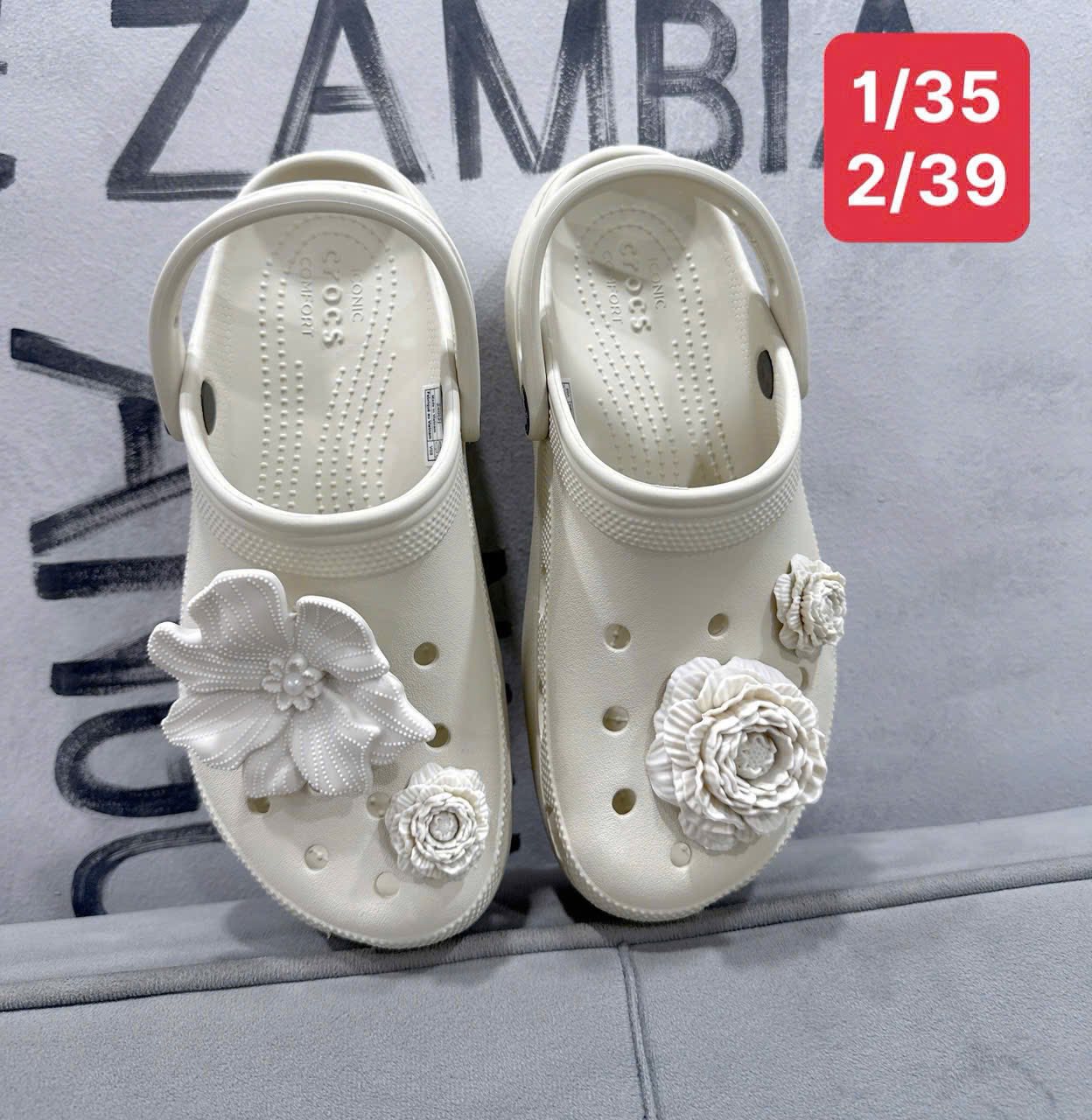 Crocs nữ cao 5cm