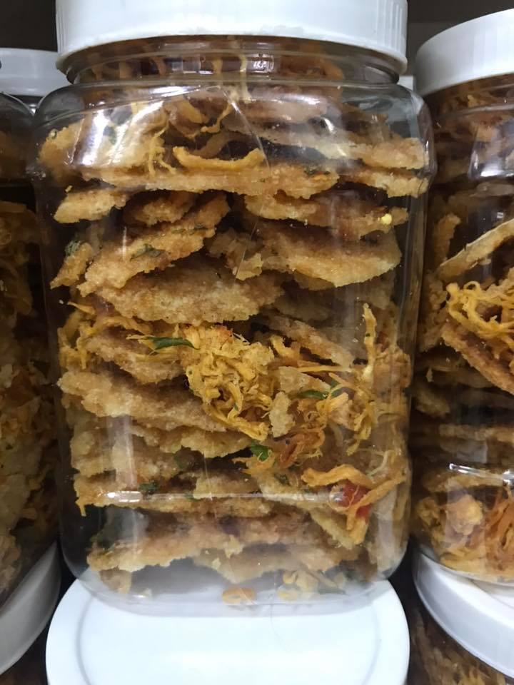 Cơm cháy khô gà ngon giòn ruộm luôn, cay nhẹ
