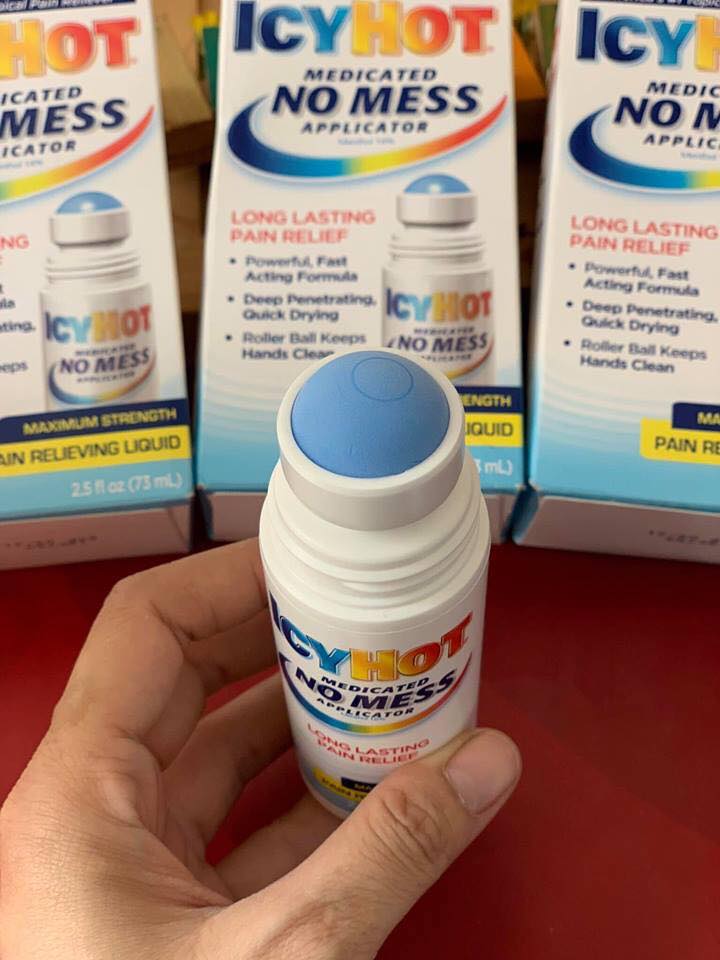 DẦU NÓNG DẠNG LĂN ICY HOT MEDICATED NO MESS APPLICATOR
