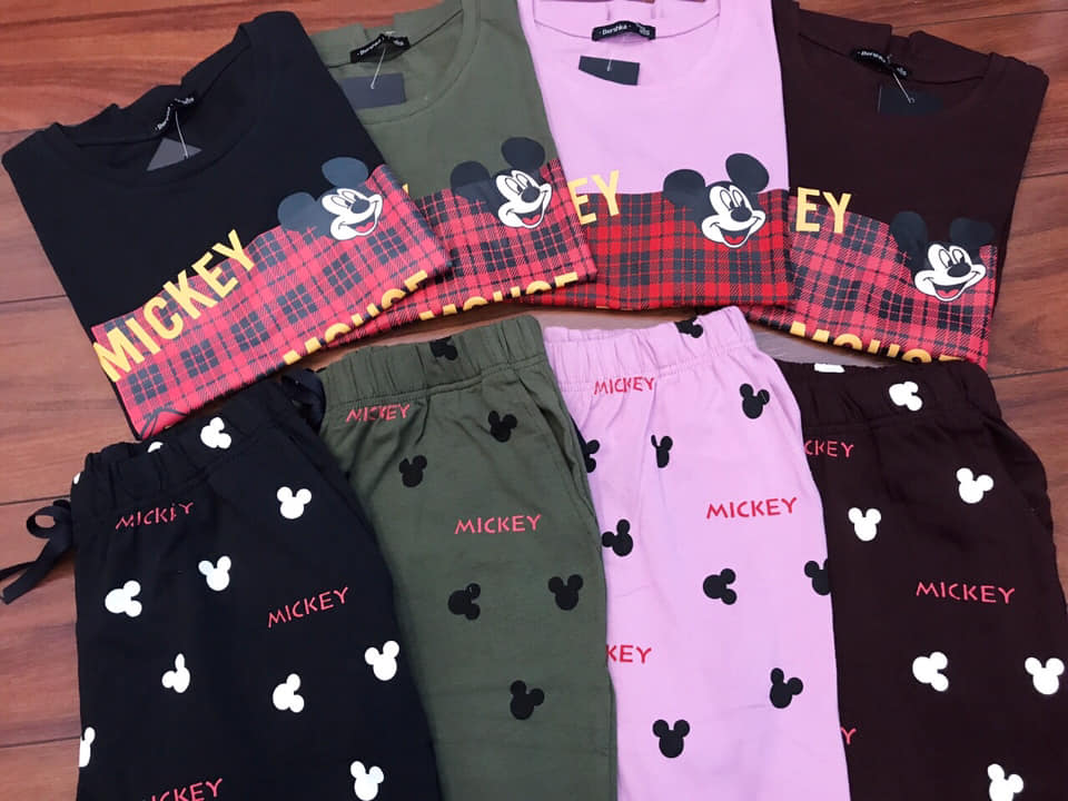 Bộ đồ thun in micky