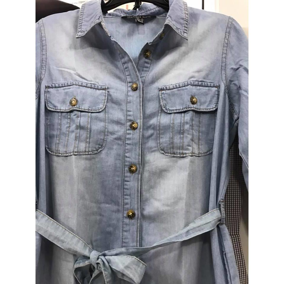 Đầm denim hàng dư xịn