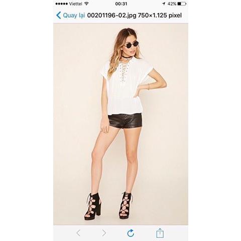 Sơmi F21 voan lụa, hàng xuất xịn Size S M L