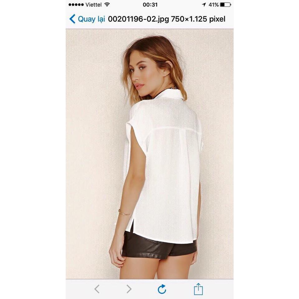 Sơmi F21 voan lụa, hàng xuất xịn Size S M L