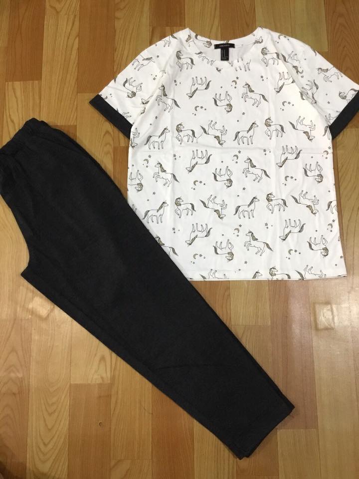 Bộ thun mặc nhà mùa hè