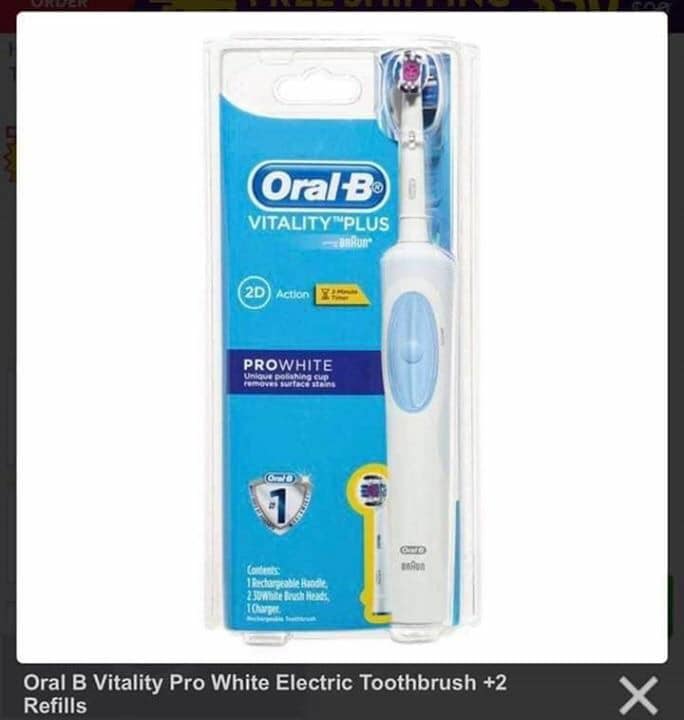 bàn chải điện Oral B Vitality.