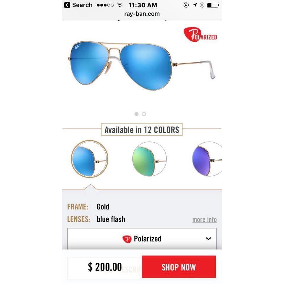 RAYBAN Polarized( phân cực)