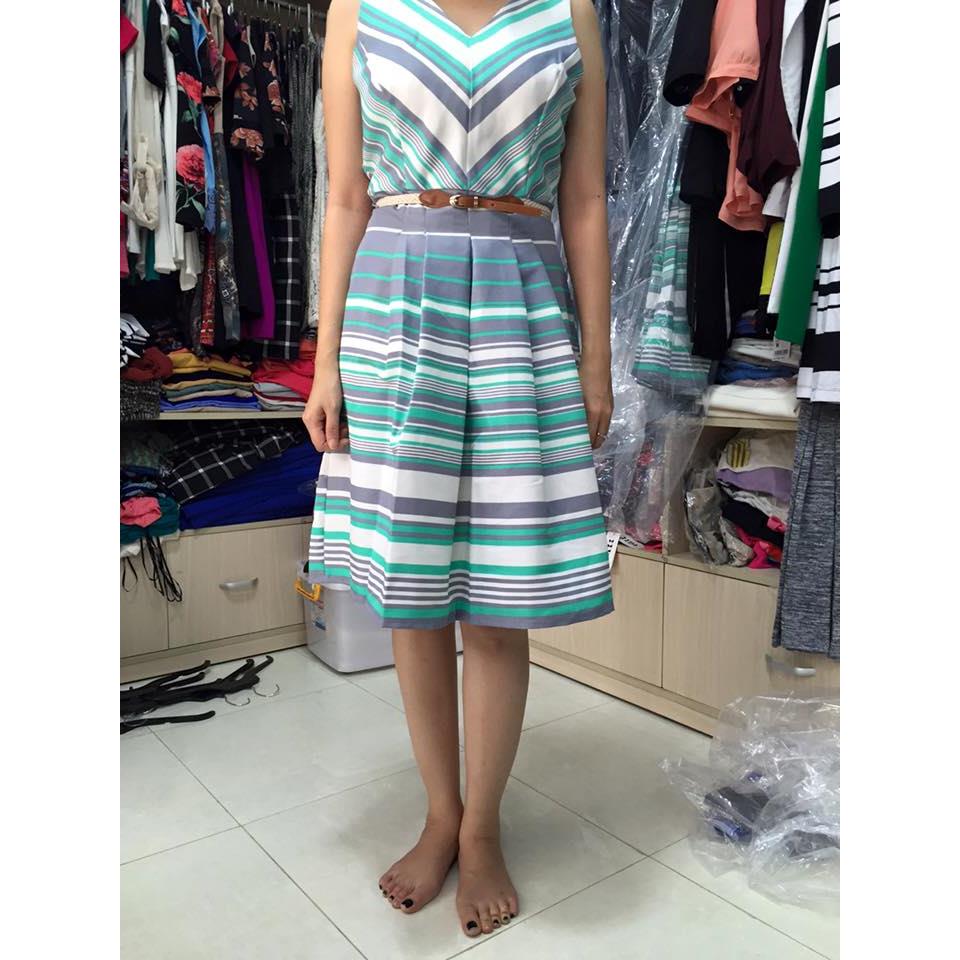 Đầm KAVIN STEVENS xếp ly