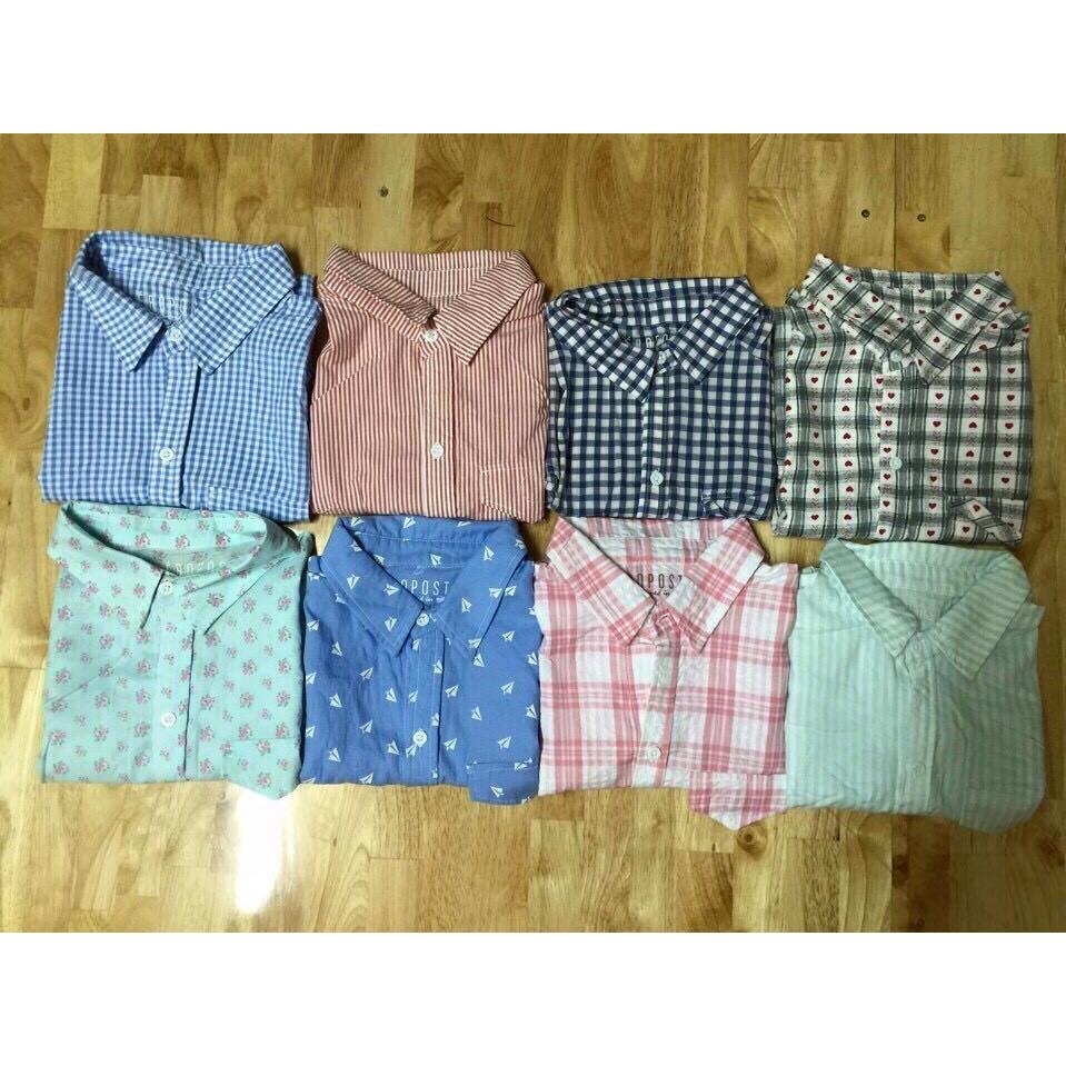 Sơmi sát nách chất vải kate cotton, mát rượi,