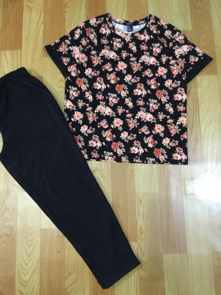 Bộ thun mặc nhà mùa hè