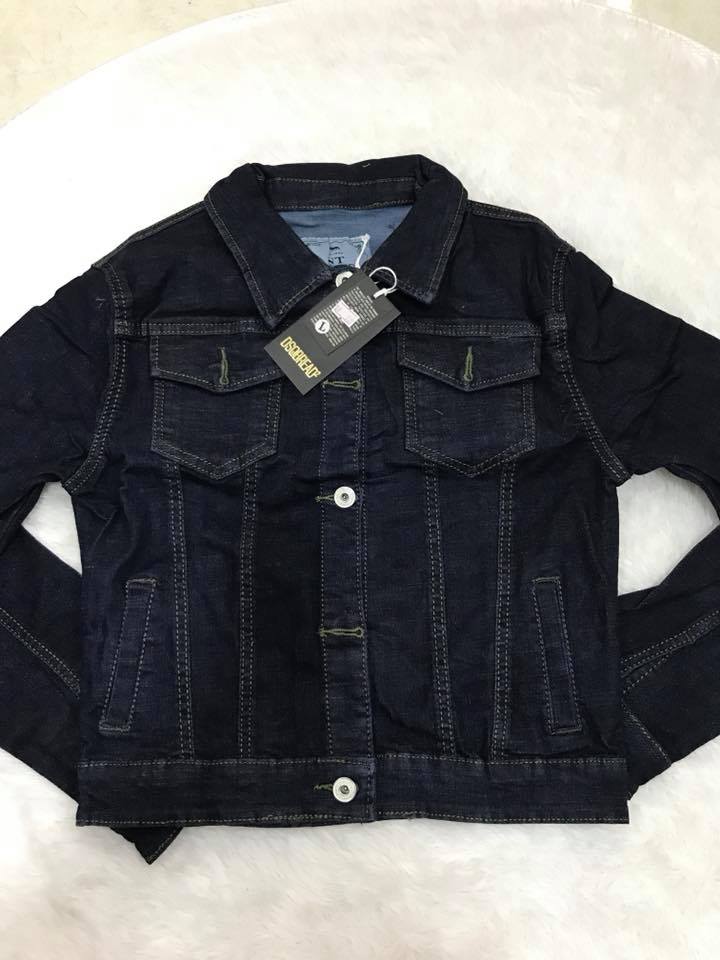 Áo khoát Jean form lửng- hàng cao cấp.