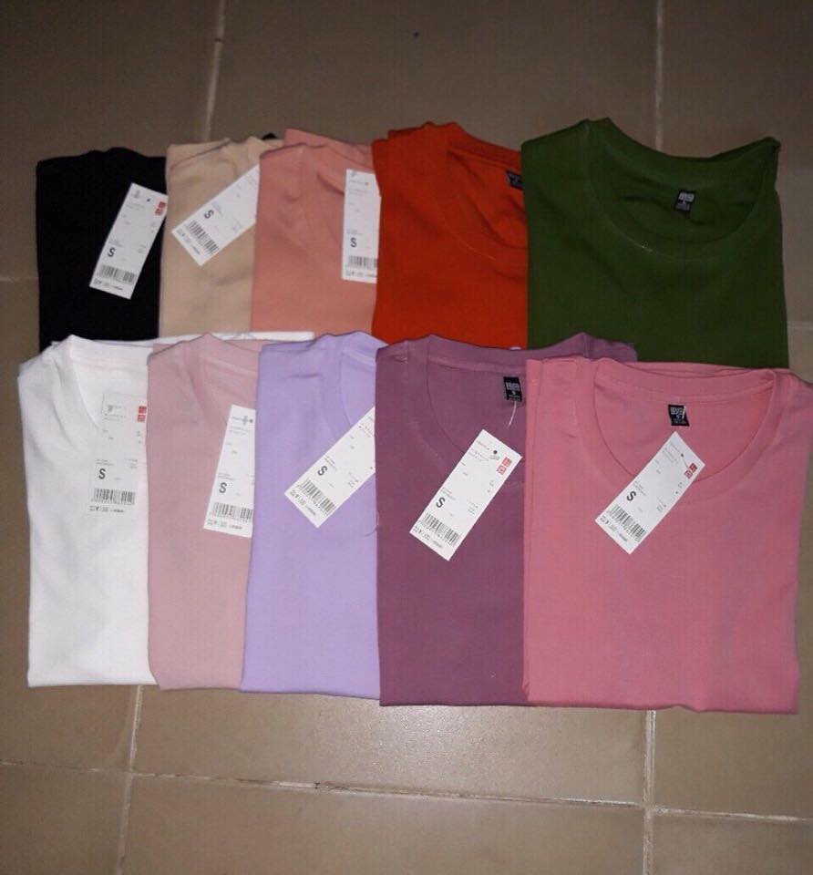 Áo thun cotton uni.q.lo trơn,