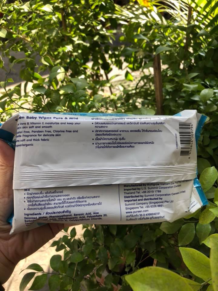 Khăn giấy ươt Pureen không mùi