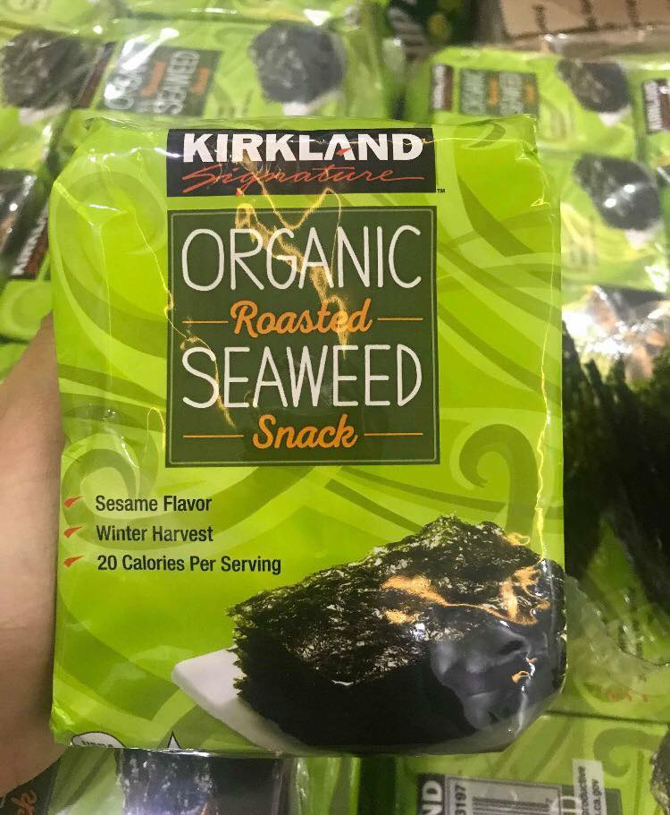  Rong biển sấy khô Organic thương hiệu Kirkland 🇺🇸