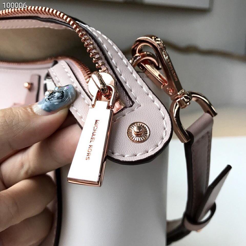 MK Nolita Muni Leather Messenger Bag