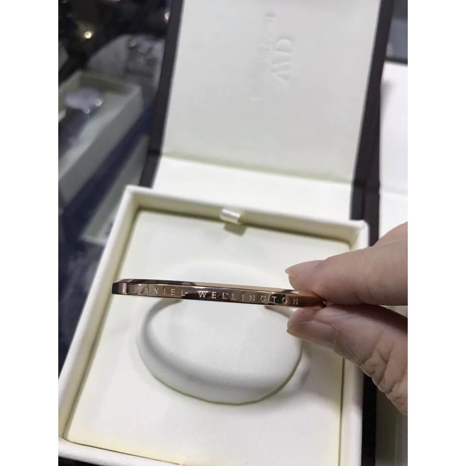 vòng DW auth 100% size nữ - #BANGLE DW Silver/ Rosegold