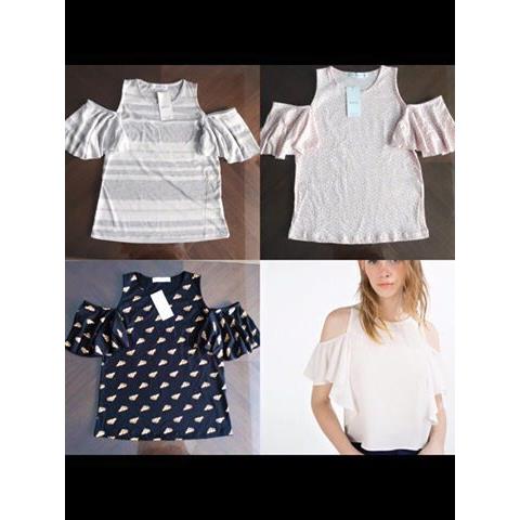 áo rớt vai  thun coton