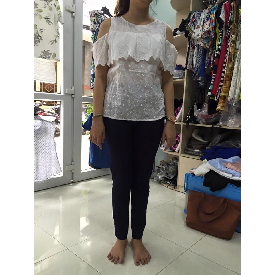 Áo cotton sô rớt vai xuất xịn