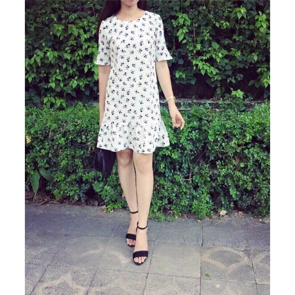Đầm đuôi cá Mango chất linen.