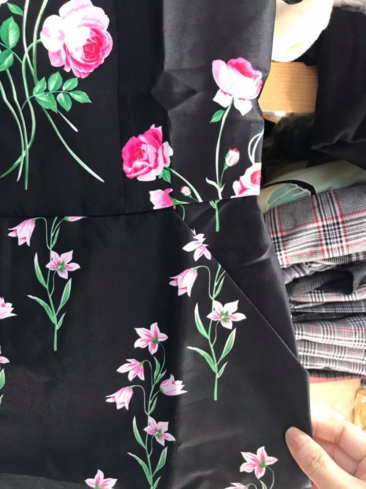 Đầm LUMIER xuất dư chất taffta