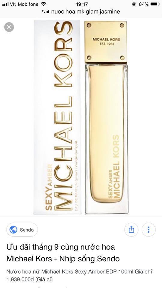 Nước hoa hàng hiệu Ester Lauder và Micheal Kors hàng xách tay.