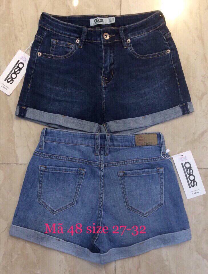 Short jean vải xuất dư