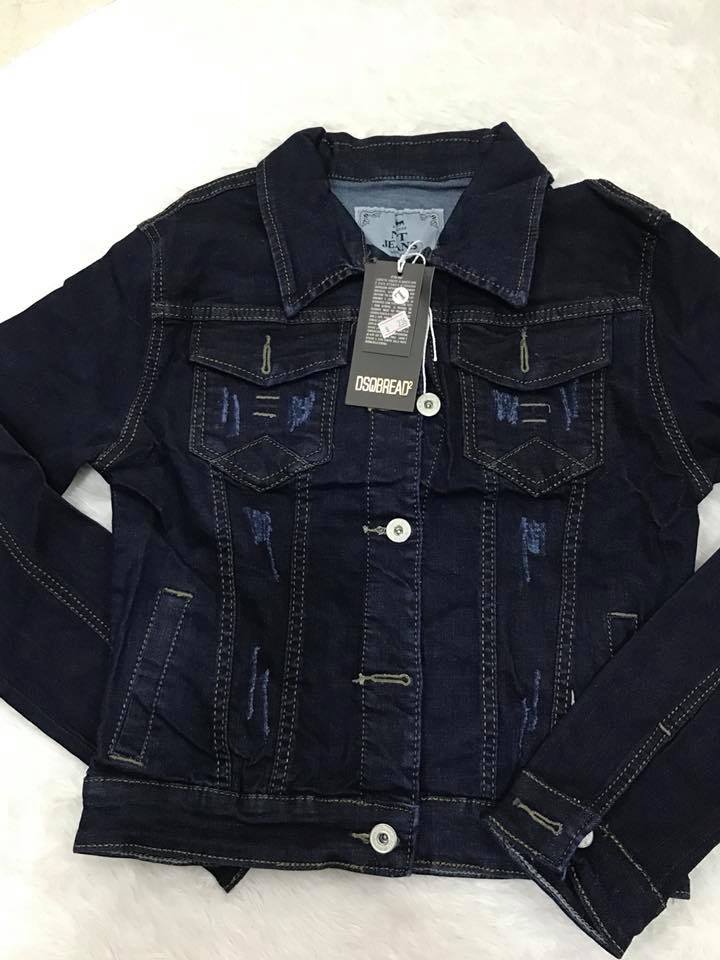 Áo khoát Jean form lửng- hàng cao cấp.