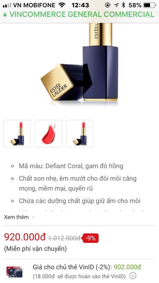 Son Canada hàng xách tay