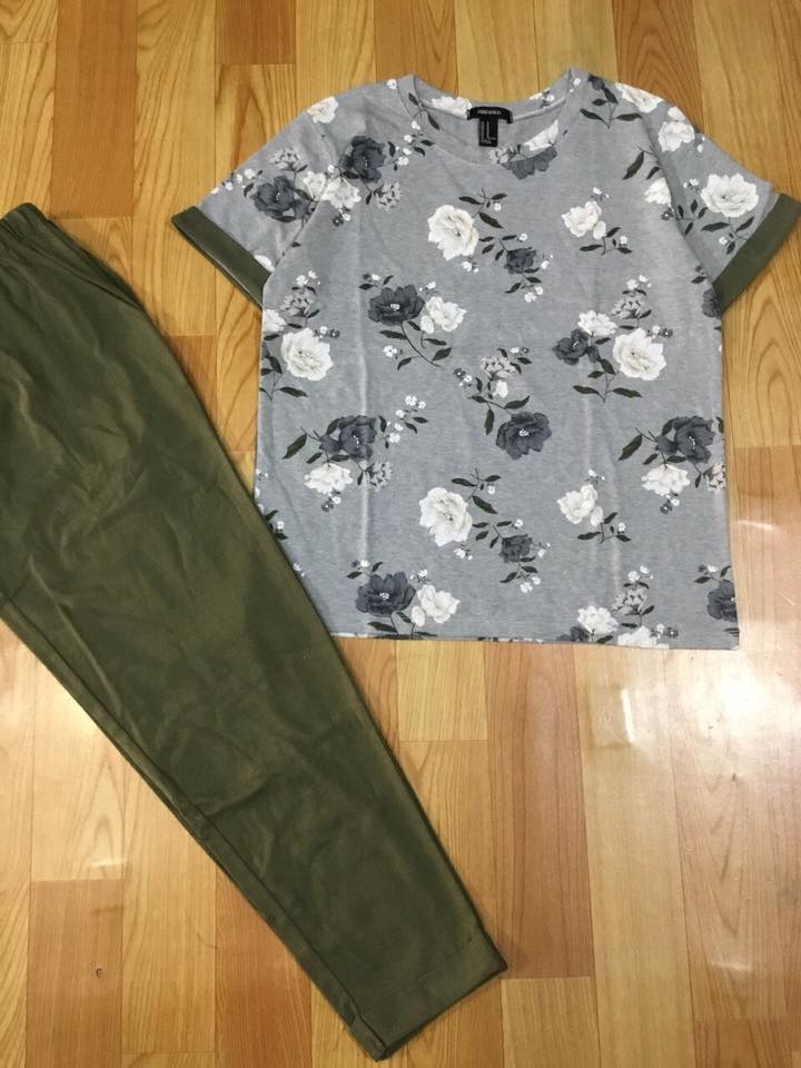 Bộ thun mặc nhà mùa hè