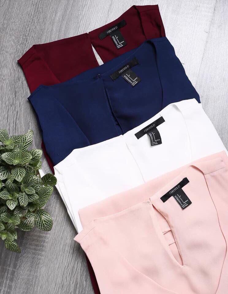 Áo F21 hai lớp voan xịn, hàng xuất chuẩn!