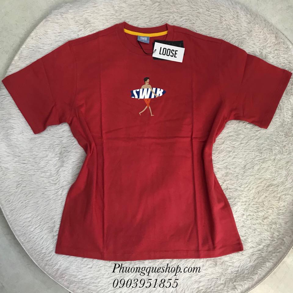 T-shirt #swib xuất hàn form unisex rộng