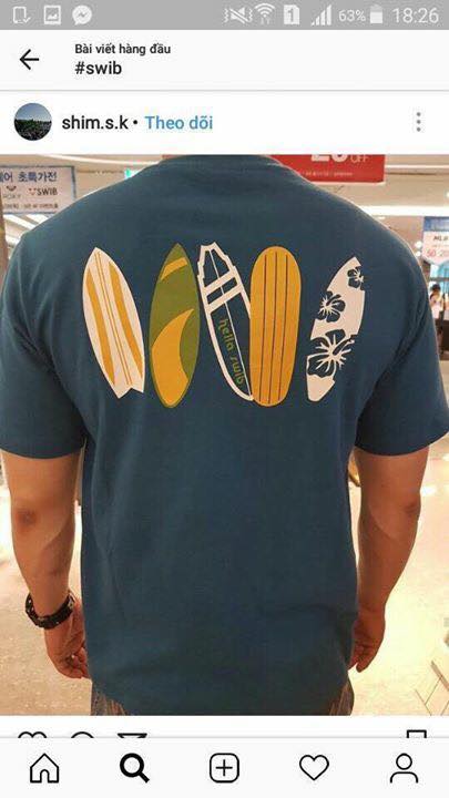 T-shirt #swib xuất hàn form unisex