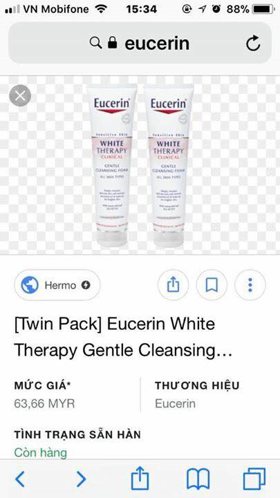 dược mỹ phẩm Eucerin