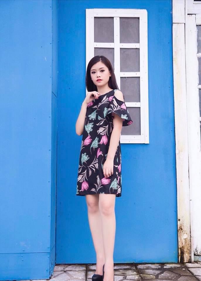 đầm hoa/ chấm bi chất lanh lụa