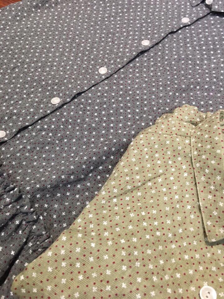 Đầm hạ eo chất thô vải mịn