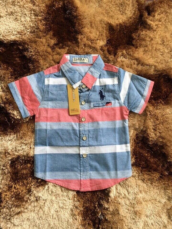 Áo sơmi cho bé trai mới về