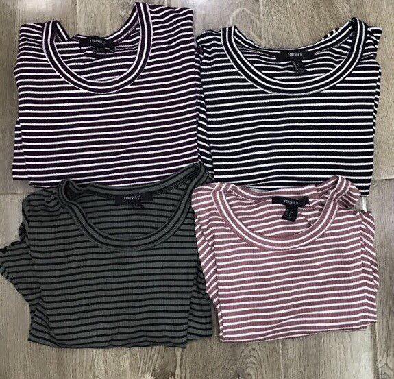 Đầm sọc ngang dáng oversize