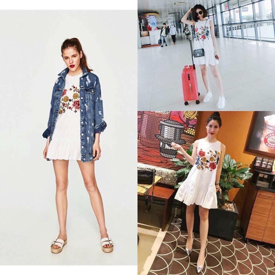 Đầm đuôi cá thêu xinh