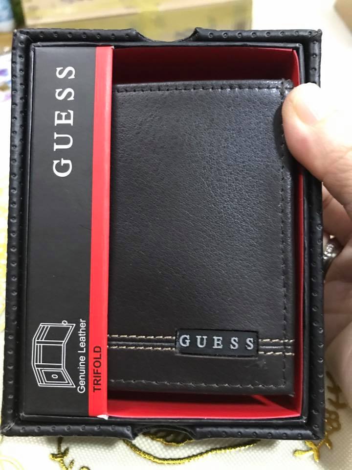 Ví nam hàng da thật hiệu Guess-Reaction-Tommy