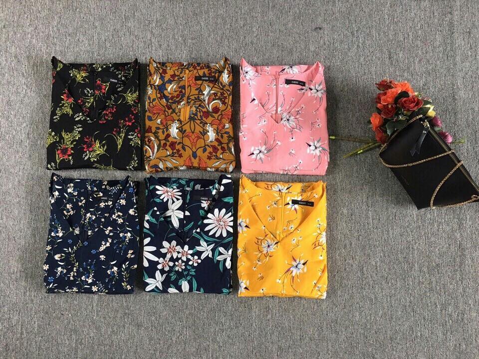 Đầm hoa rớt vai