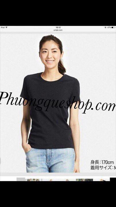 Áo thun UNI thun cotton 100% cổ tim và cổ tròn