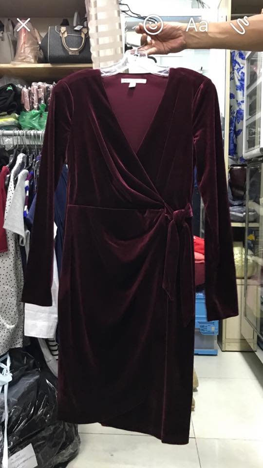 Đầm nhung Maggy London hàng xuất dư