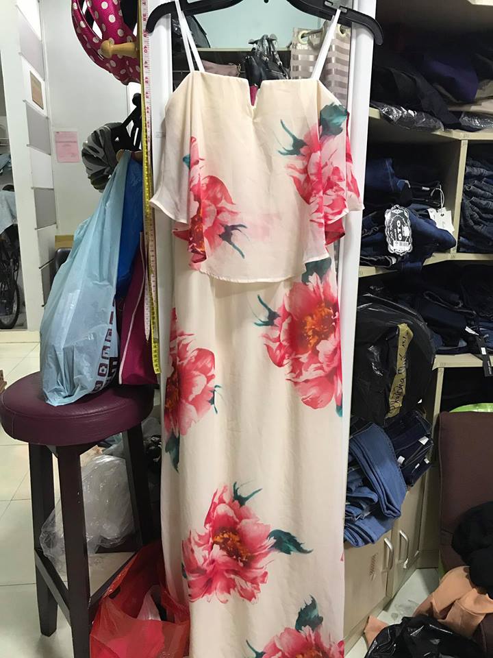 Đầm maxi in hoa