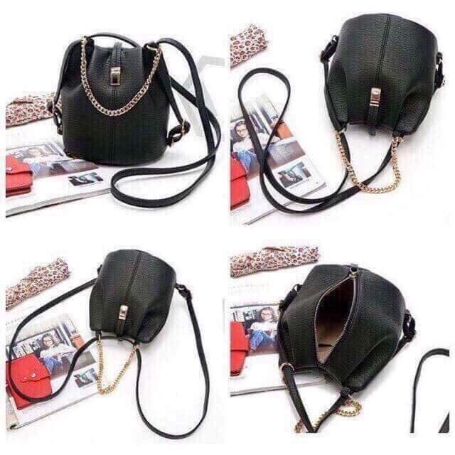 Balo da mini vừa lam balo vừa làm túi